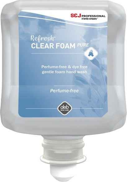 Deb Group - 1-Litre Clear Wash Foaming Soap, Case of 6 Bottles - CLR1L