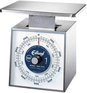 Edlund - 1000 g Stainless Steel Metric Portion Scale with Oversized 7" x 8 3/4" Platform - MSR-1000 OP