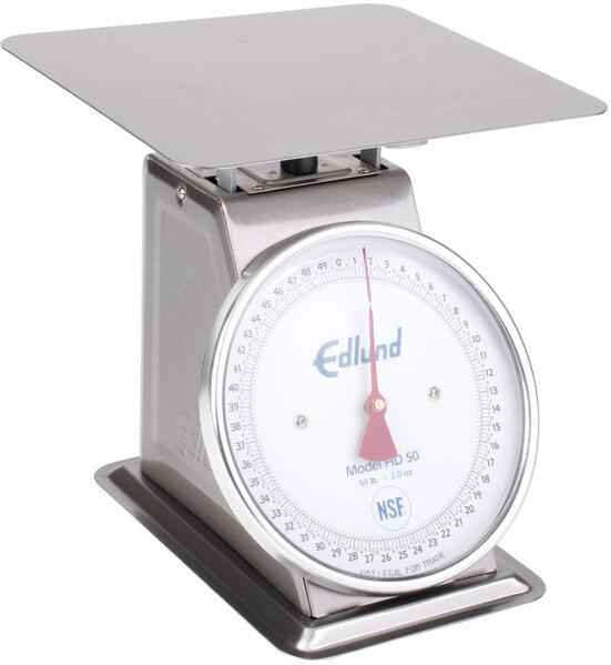 Edlund - 50 lb Heavy-Duty Receiving Scale with 10 3/4" x 9 1/2" Platform - HD-50