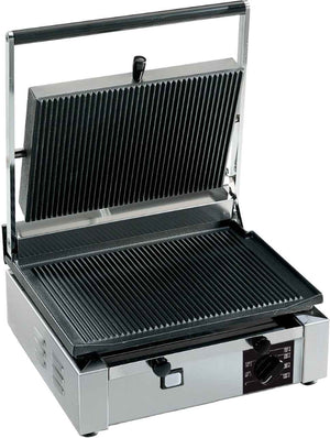 Eurodib - 110 V Ribbed Top & Bottom Commercial Electric Panini Grill - CORTR 110 - DISCONTINUED