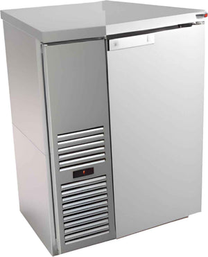 Fagor - Commercial 300 FBB Series 115V, 24.87-Inch Stainless Steel Singe Solid Door Back Bar Refrigerator - FBB-24S-N