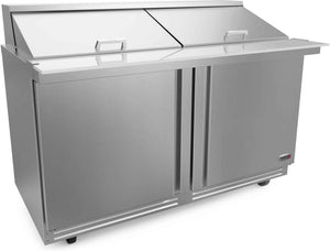 Fagor - FMT Series 115V, 60" Double Door Mega Top Refrigerated Salad/Sandwich  Prep Table - FMT-60-24-N