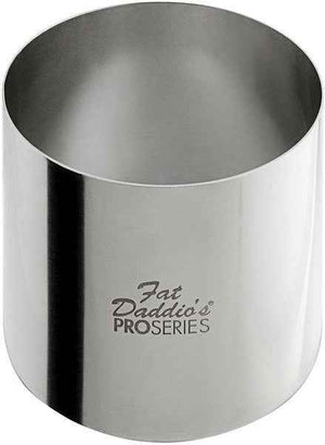 Fat Daddio's - Pro Series 2.75" x 3" Stainless Steel Round Cake & Pastry Rings - SSRD-27530 - DISCONTINUED