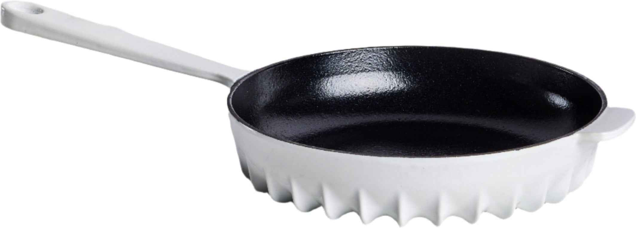 FireUp - 10" Mushroom White Cast Iron Skillet - FC040