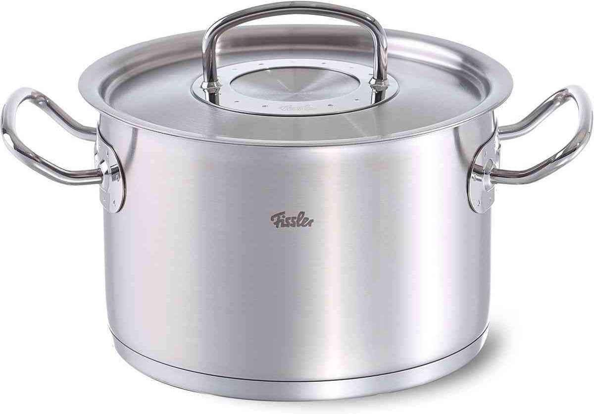 Fissler - 18/10 Stainless Steel 6.7 Qt Original-Profi Stock Pot - 084-128-24-0000