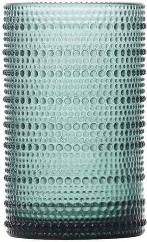 Fortessa - 13oz Jupiter D&V Sage Ice Beverage Glasses, Pack of 6 - DV.JUPITERSG.03