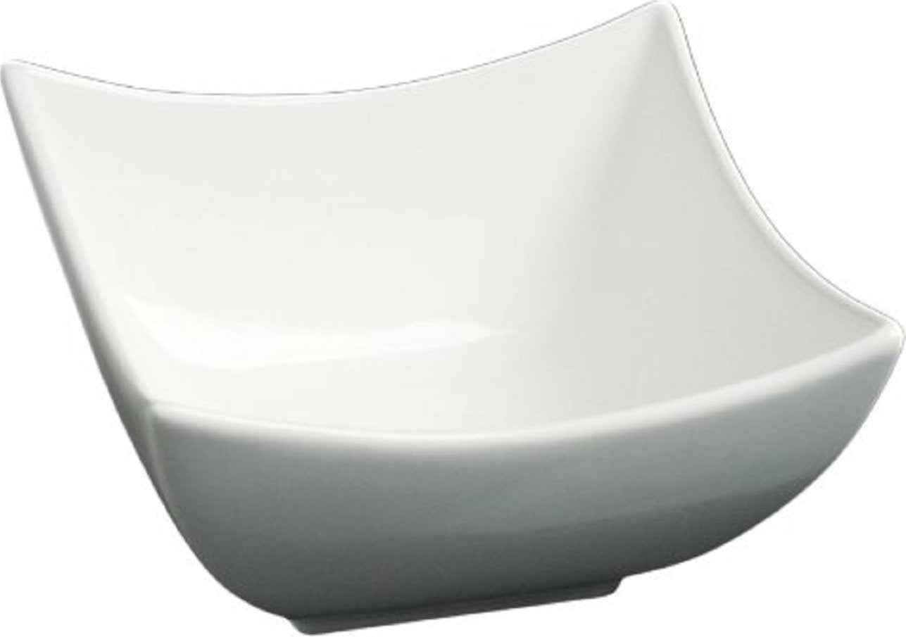 Fortessa - 4 PC 5.75" Fortaluxe SuperWhite Fiji Square Bowl (14.5 cm) - ALU-00-026 - DISCONTINUED