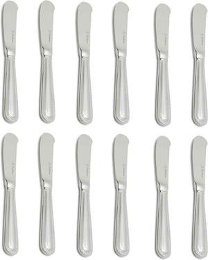Fortessa - 6.7" Caviar Stainless Steel Butter Knives, Pack of 12 - 1.5.136.00.053 - DISCONTINUED