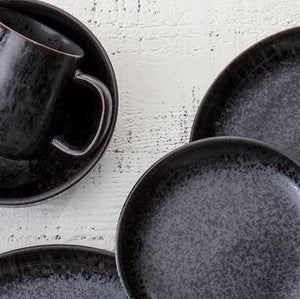 Fortessa - 8.5" Sound Midnight Coupe Soup Plates, Pack of 4 - 6400.SND.1339
