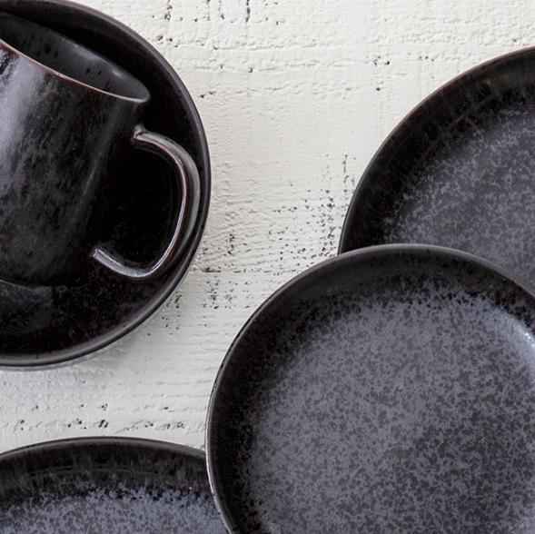 Fortessa - 8.5" Sound Midnight Coupe Soup Plates, Pack of 4 - 6400.SND.1339