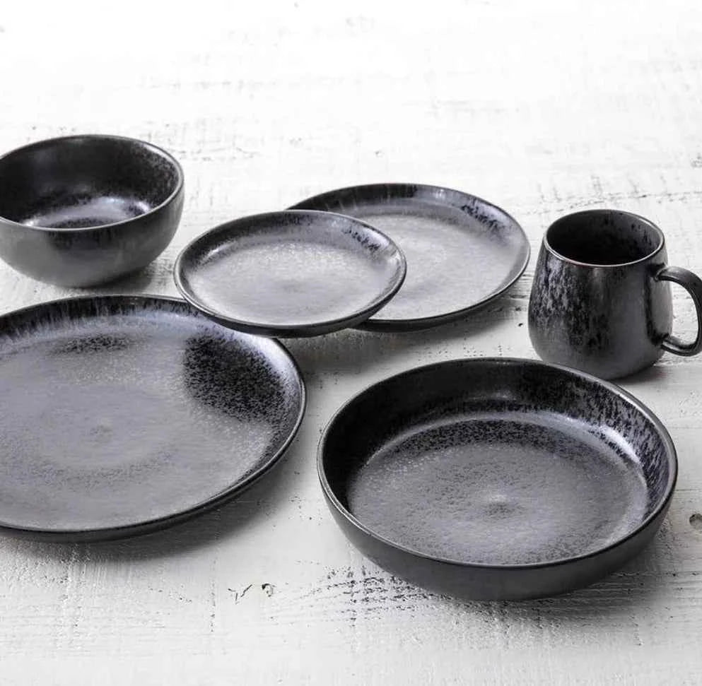 Fortessa - 8.5" Sound Midnight Coupe Soup Plates, Pack of 4 - 6400.SND.1339