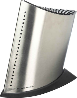 Global - Stainless-Steel Ship-Shape Knife Block with Dots Holds 10 PC - GKB52