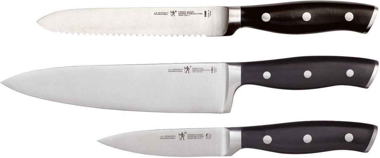 Henckels - German Stainless Steel Forged Accent 3-Piece Knife Set - 19540-003