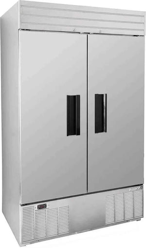 Habco - 47.5" Double Solid Swing Door Refrigerator with Stainless Steel Xterior - SE46HCSX - DISCONTINUED