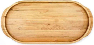 J.K. Adams - 18" x 1.25" Maple Round Elmore Serving Platter - ESP-18R-M - DISCONTINUED