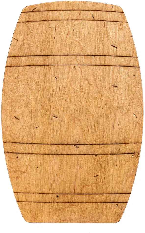 J.K. Adams - Wine & Spirits Novelty Barrel Board with Engraved Logo - NOV-BARREL - DISCONTINUED