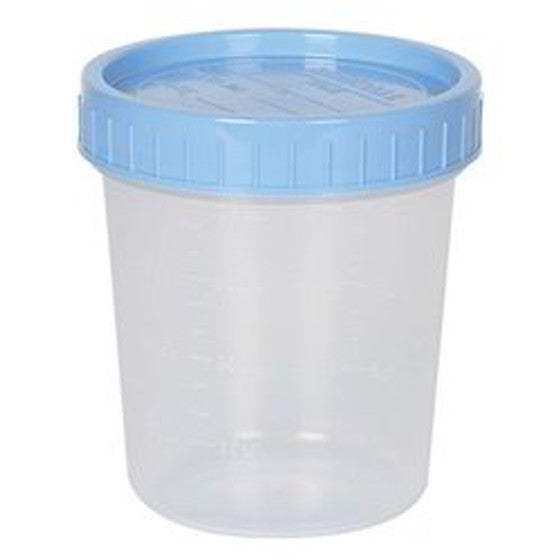 Kendall - 4 Oz Specimen container With Lid, 500/Cs - KDLSC04CL