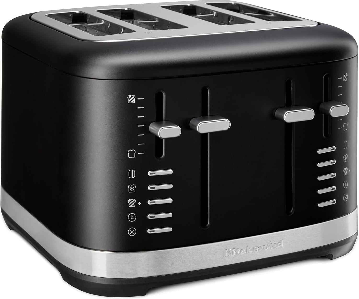 KitchenAid - Metal 4 Slice Black Matte Toaster - KMT4109BM