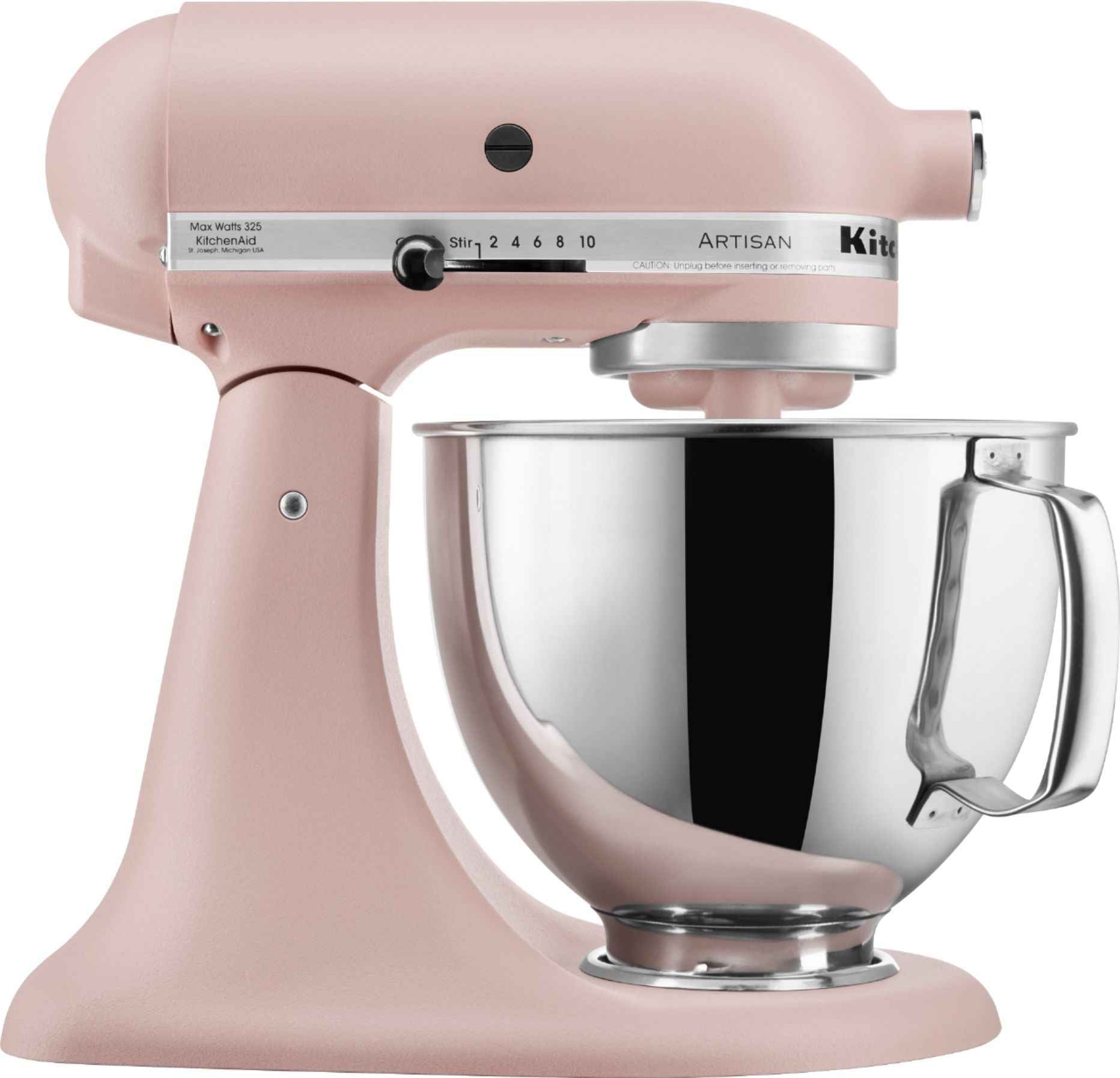 KitchenAid - 5 Qt Artisan Feather Pink Tilt-Head Stand Mixer - KSM150PSFT