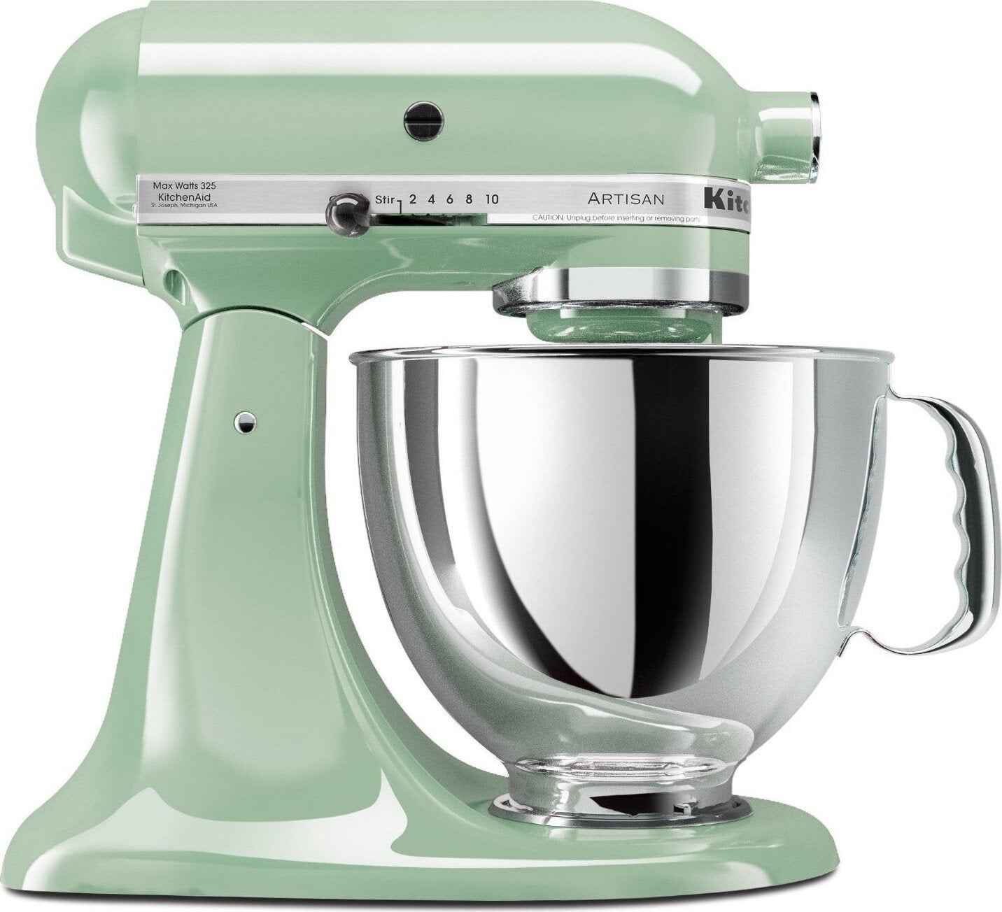 KitchenAid - 5 Qt Artisan Pistachio Tilt-Head Stand Mixer - KSM150PSPT