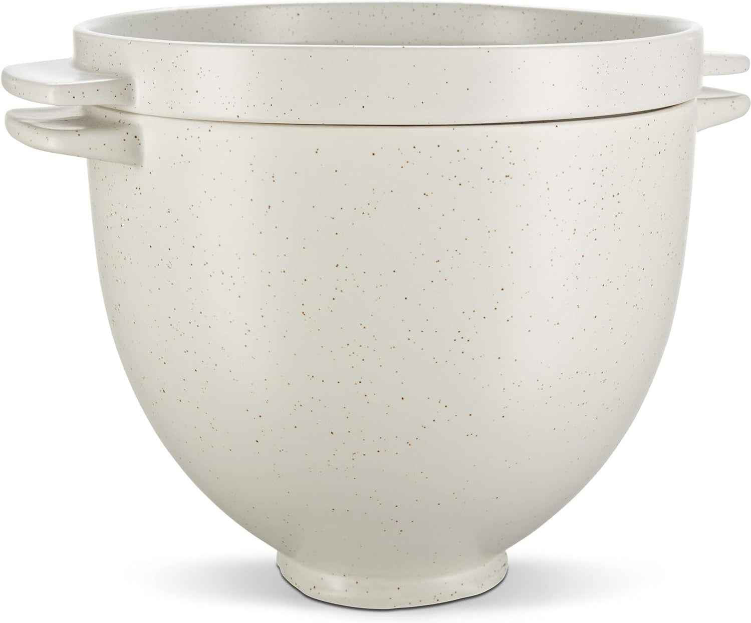 KitchenAid - Ceramic 5 Qt Grey Speckle Bread Bowl with Baking Lid for Tilt-Head Mixer - KSM2CB5BGS