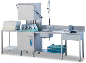 Lamber - Commercial High-Temperature Pass-Through Dishwasher with Soap Pump - L21EKS