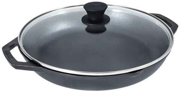 Lodge - 6 Eggs 12-Inch Chef Collection Cast Iron Everyday Pan - LC12EPCN