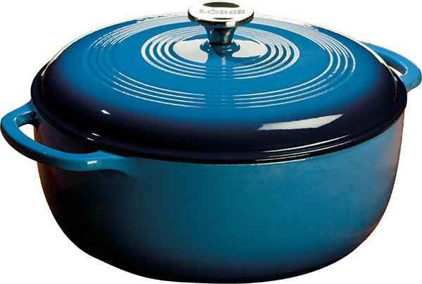 Lodge - 7.4 L (7.8 Qt) 7.4-Litre Dutch Oven Blue - EC7D33