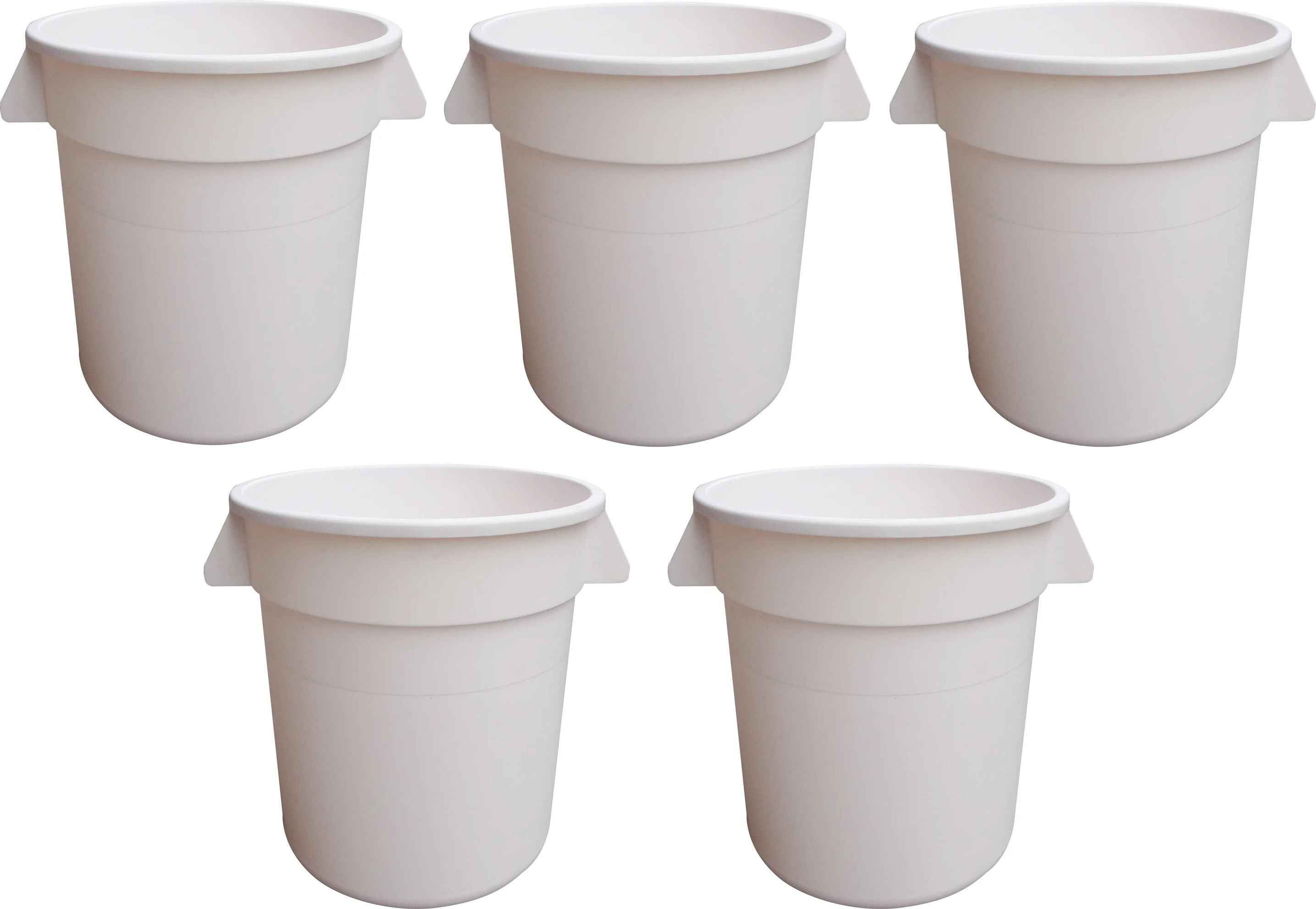 Omcan - 10-Gallon Food Storage Container, Pack of 5 - 80582