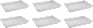 Omcan - 18-Inch x 26-Inch x 3.5-Inch Polypropylene Food Storage Container (457 x 660 x 89 mm), Pack of 10 - 85128