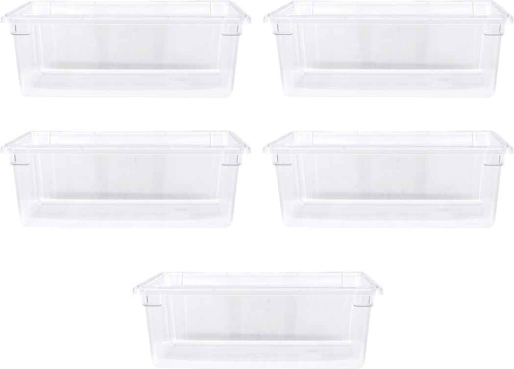 Omcan - 18-Inch x 26-Inch x 9-Inch Polycarbonate Food Storage Container (457 x 660 x 229 mm), Pack of 3 - 85120