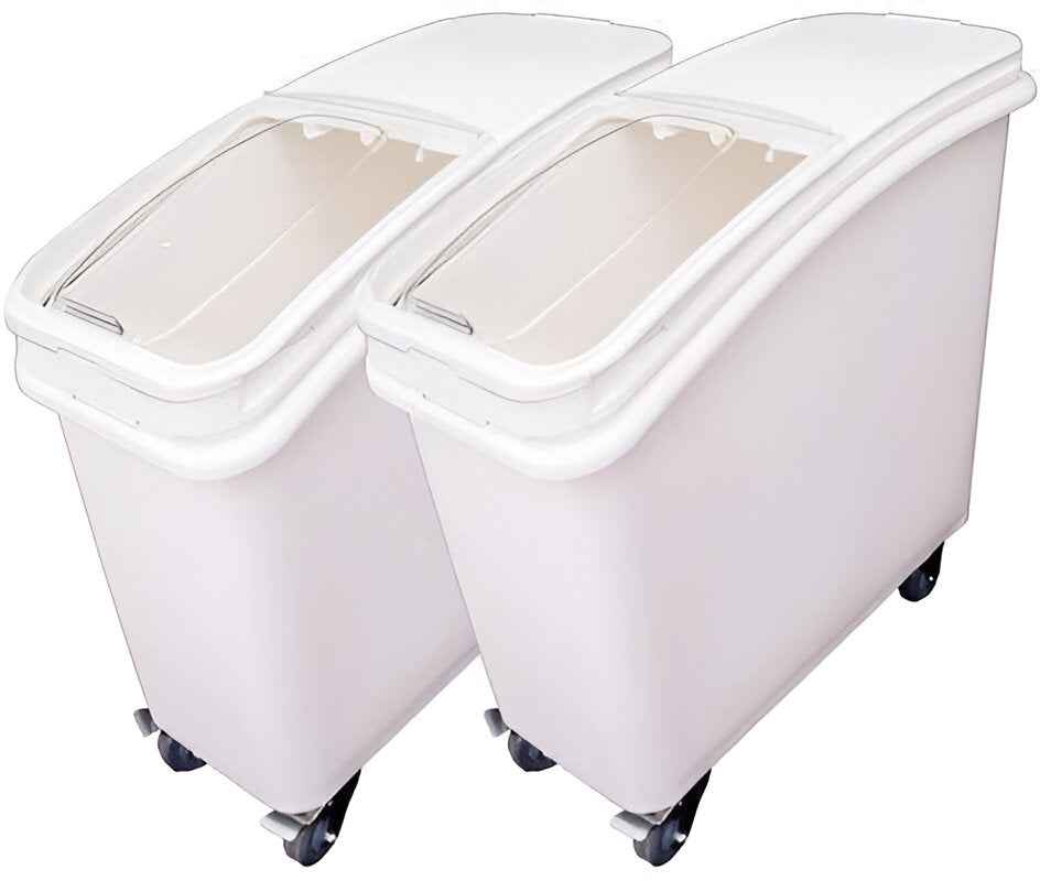 Omcan - 79.5 L Ingredient Bin with Sliding Lid and Scoop - 80985