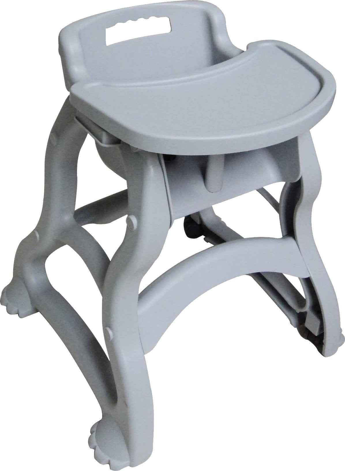 Omcan - Polypropylene Grey High Chair with Tray - 80163