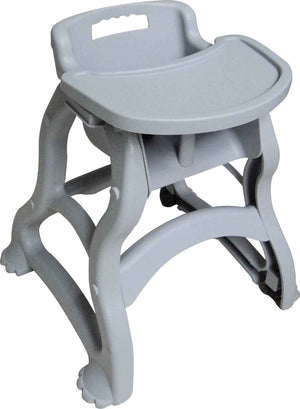 Omcan - Polypropylene Grey High Chair with Tray - 80163