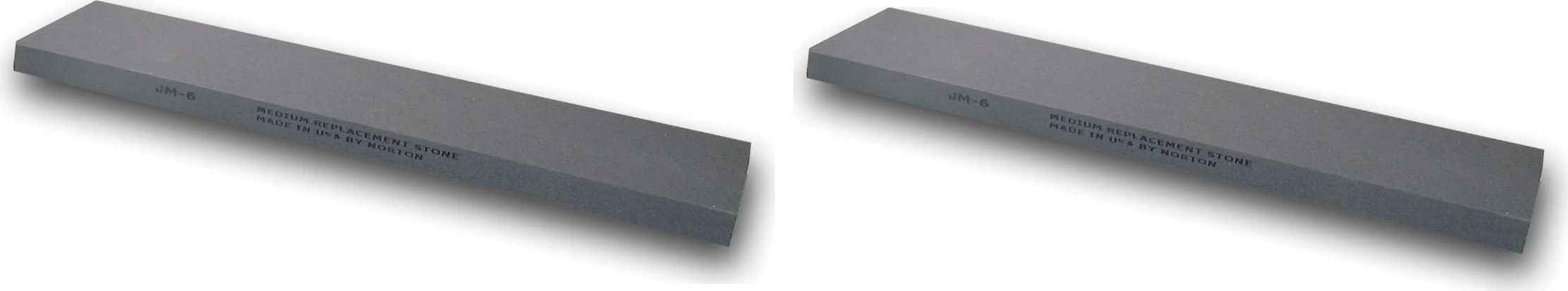 Omcan - Norton Replacement Oil Stone JM6 Medium Crystolon, Pack of 2 - 10974