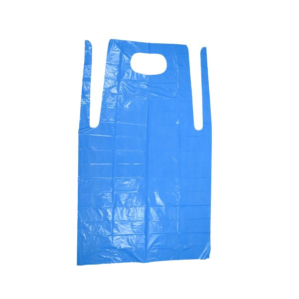 WIC PE 1.5 Mil 39" x 60" Blue Apron, 50/Pk - WICPA15BL
