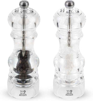 Peugeot - Nancy 7" Acrylic Pepper And Salt Mill, Pack of 2 (18cm) - 2/900818 - DISCONTINUED