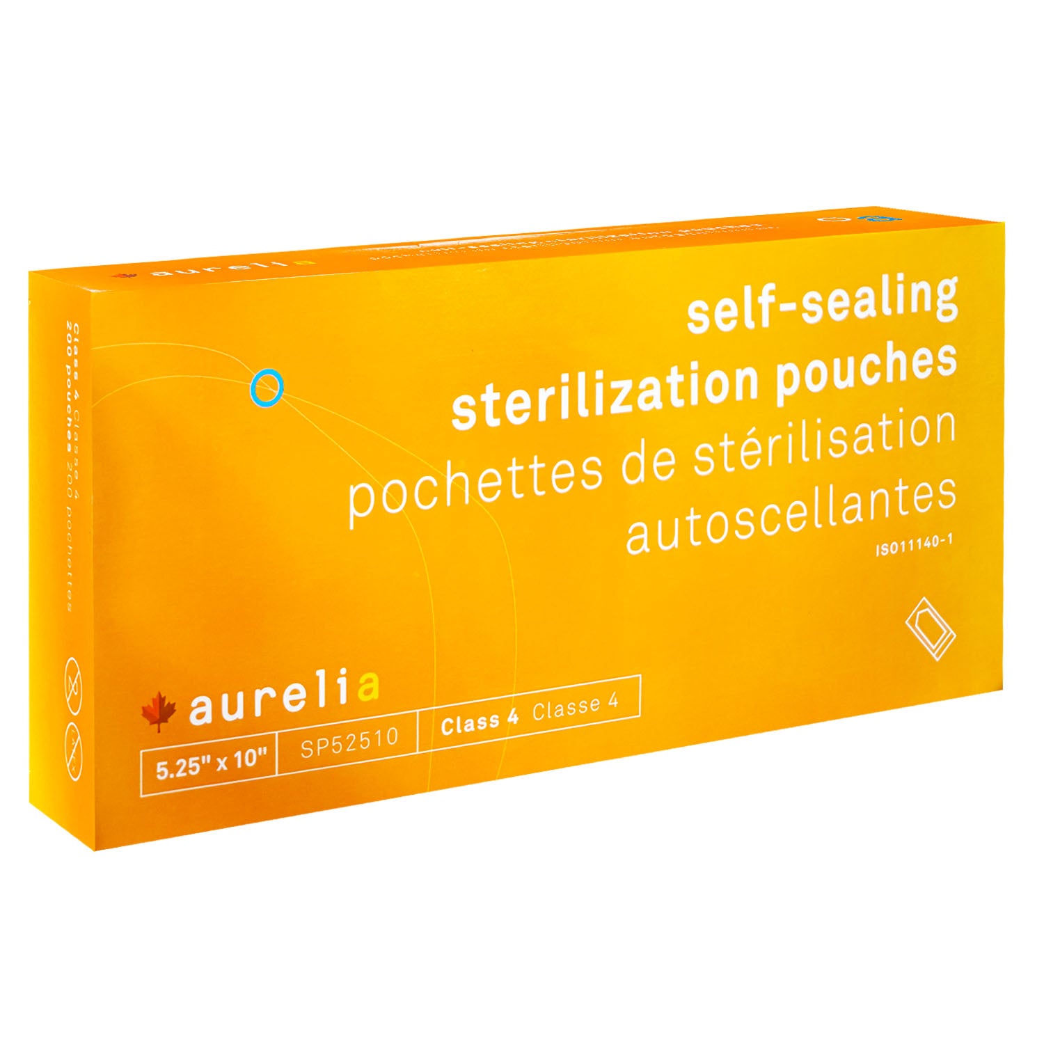 Aurelia - 5.25" x 10" Self-Sealing Sterilization Pouches, 200/Box - SP52510