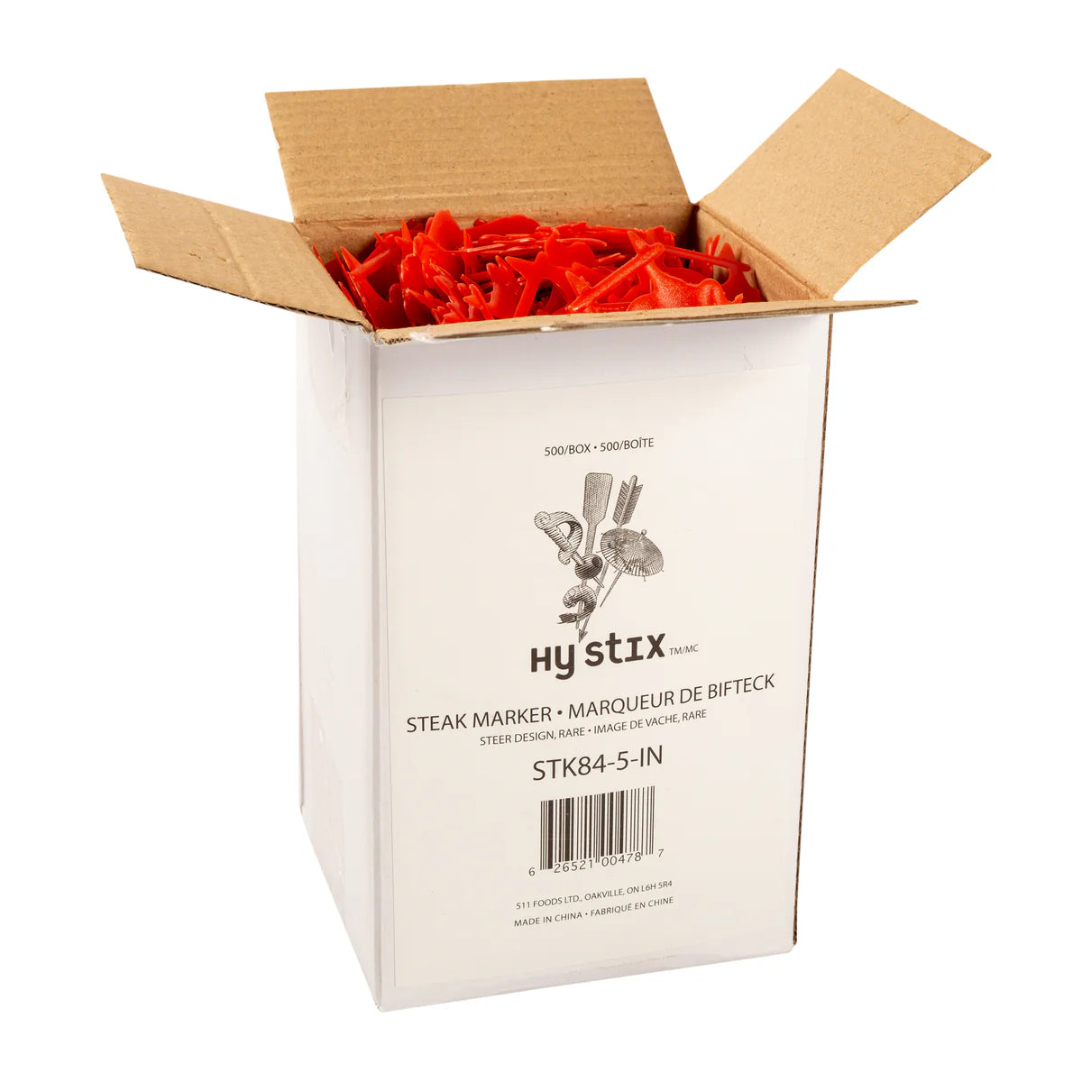 STK84 Piquets à Viande en Plastique Saignant