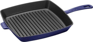 Staub - 10-Inch Cast Iron Square Grill Pan Dark Blue (26 cm) - 40501-150