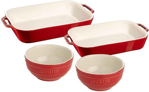 Staub - 4 PC Ceramic Bakeware Set Cherry - 40508-539