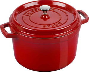Staub - Cast Iron 5 Qt Round High Cocotte Cherry 4.8-Litre - 40501-485