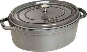 Staub - Cast Iron 5.7 Qt Oval Cocotte Graphite Grey 5.5-Litre - 40509-320