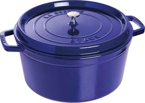 Staub - Cast Iron 7 Qt Round Cocotte Dark Blue 6.7-Litre - 40510-285