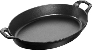 Staub - 0.7 L 8.25-Inch Cast Iron Oval Gratin Dish 21cm - 40509-391