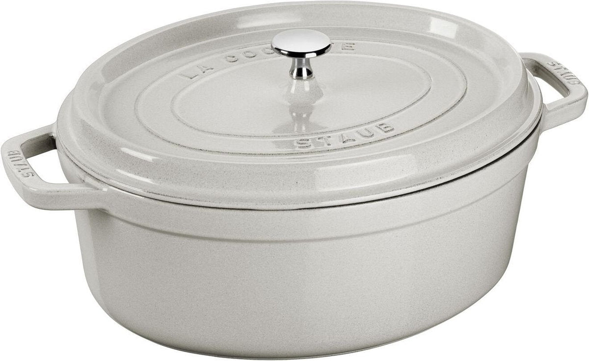 Staub - 8.5 QT Oval Cocotte White Truffle 8L - 40501-447