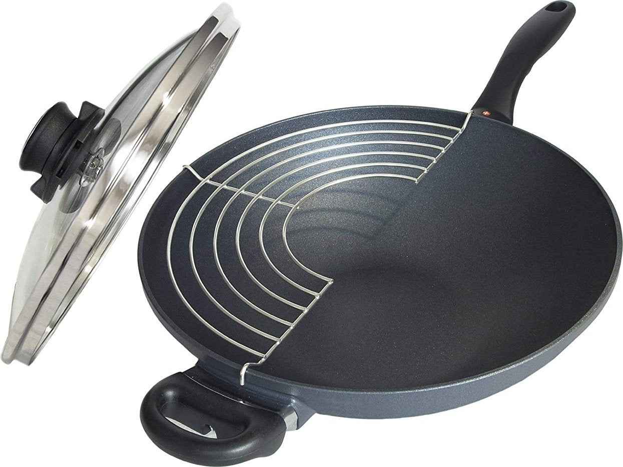 Swiss Diamond - 12.5" XD Non- Stick Wok with Lid & Rack (32 cm) - XD61132C