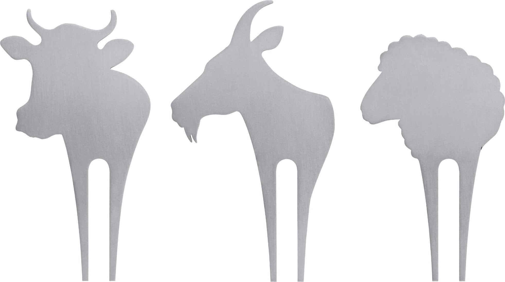 Swissmar - 3 PC Cow - Goat & Sheep Cheese Picks - CP120