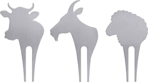 Swissmar - 3 PC Cow - Goat & Sheep Cheese Picks - CP120