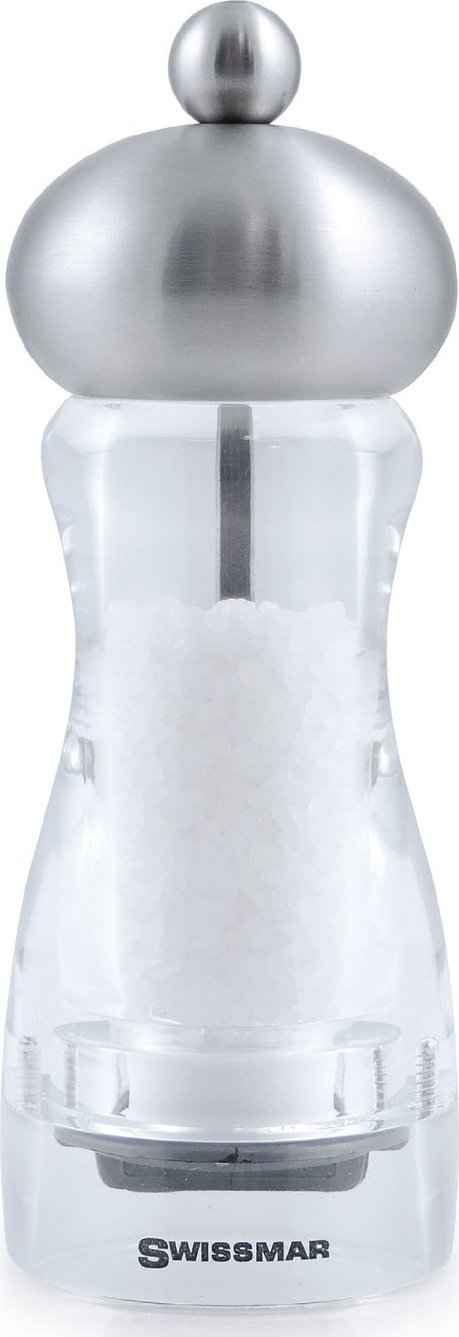 Swissmar - Classic Andrea 6" Acrylic Pepper Mill with Stainless Steel Top - SMP1502ST - DISCONTINUED